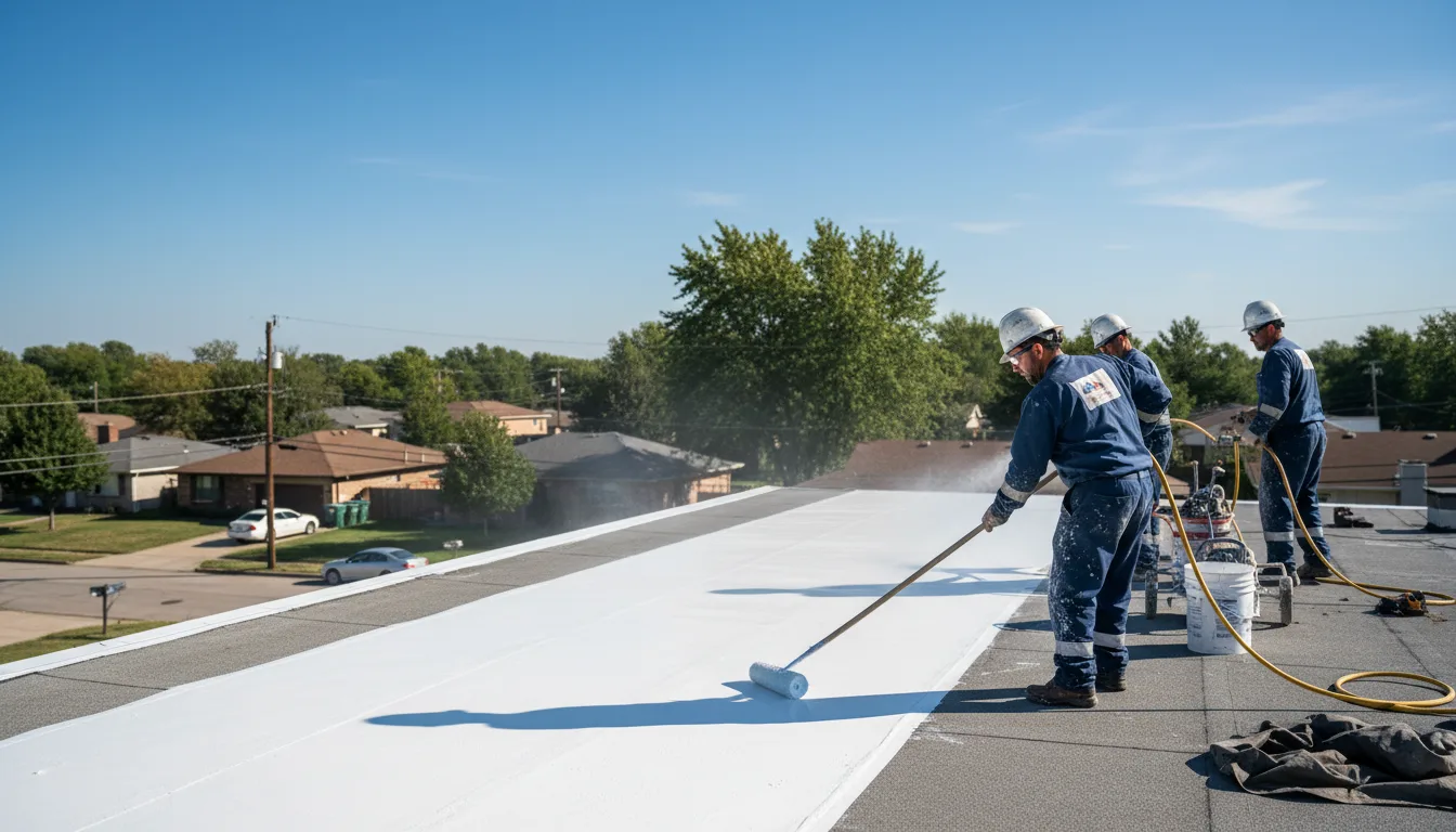 Commercial roof coating in Henley, MO near me